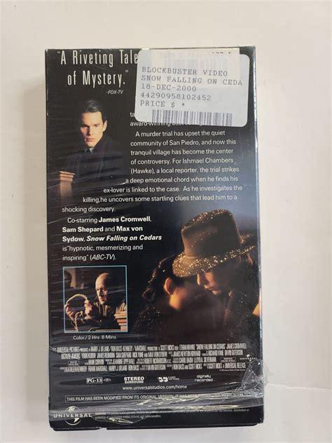 Snow Falling On Cedars Pre Owned VHS Ethan Hawke EBay