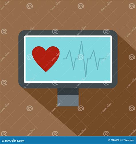 Heartbeat Monitoring Line And Silhouette Black Icon Set Cardiology