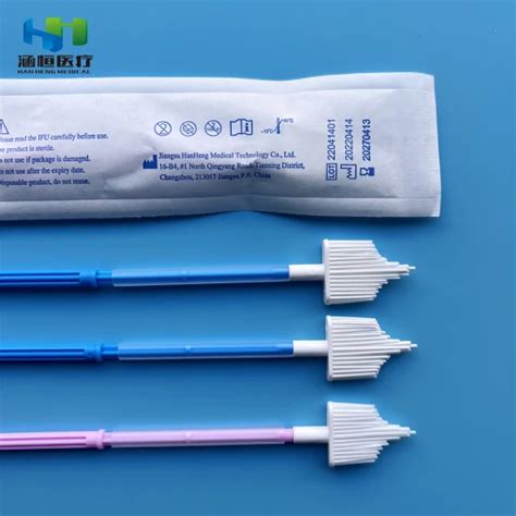 Medical Cytobrush Pap Smear Brush Soft Pe Head Cervical Brush With Ce