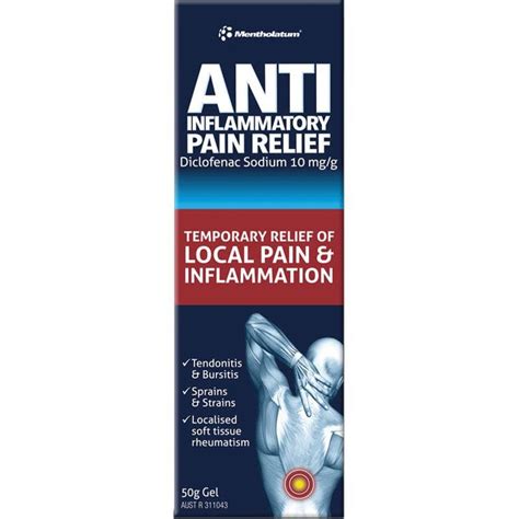 Mentholatum Anti-Inflammatory Pain Relief Gel 50g