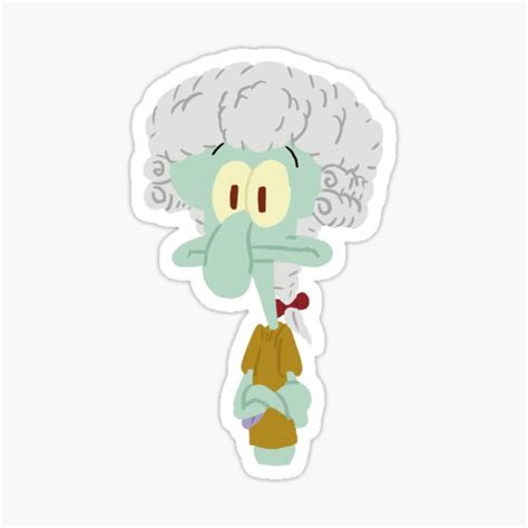 "Squidward as Squilliam" Sticker for Sale by vpittore | Redbubble