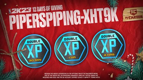 NBA 2K On Twitter New Locker Code Alert Grab A Double XP Coin When