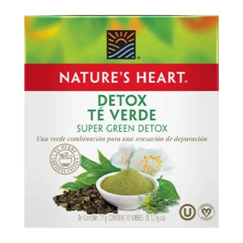 Té Detox Verde 10 Sobres Nature´s Heart Mis Vitaminas