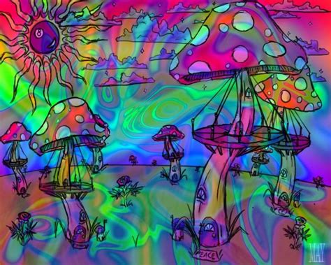 Hippie Backgrounds Wallpaper Cave In 2019 Trippy Mushrooms