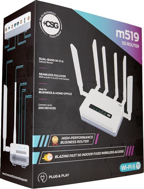 CSG m519 5G Cellular Gateway Business Router, Compatible with Verizon ...