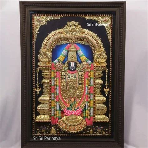 Multicolor K Gold Foil Balaji D Tanjore Painting Size X