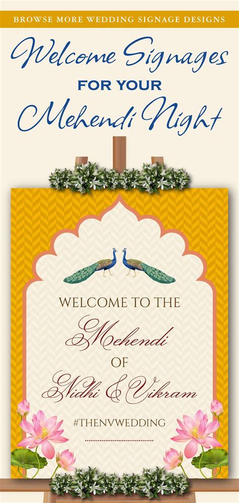 Buy Mehndi Signs For Indian Welcome Sign Henna Signs For Indian Mehndi