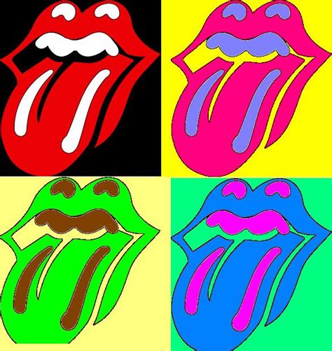 Pop Art Images Pop Art Lips Rolling Stones Logo