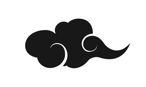 Vector chinese black clouds cartoon diary sticker 28647199 Vector Art ...