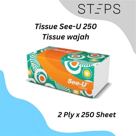 Jual Tisu SEE U 250 SHEETS Facial Tissue SEE U Tissu Wajah Isi 250