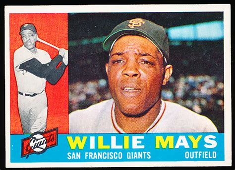 Lot Detail Topps Baseball Willie Mays Giants