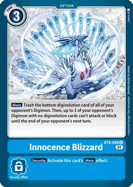 Innocence Blizzard New Awakening Digimon Card Game