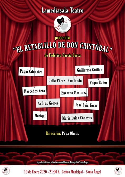 Lamediasala Teatro presenta Retablillo de Don Cristóbal de Federico