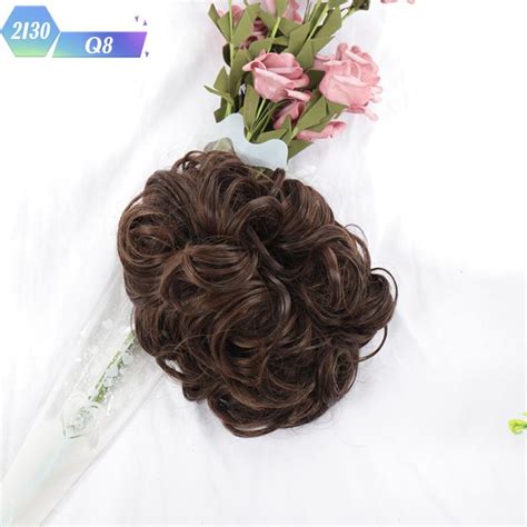 Cheap Large Comb Clip In Curly Hair Extension Synthetic Hair Pieces Chignon Women Updo Cover