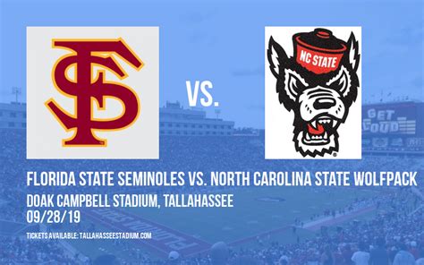 Florida State Seminoles Vs North Carolina State Wolfpack Tickets