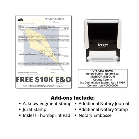 Missouri Notary Supplies Package Notary Net