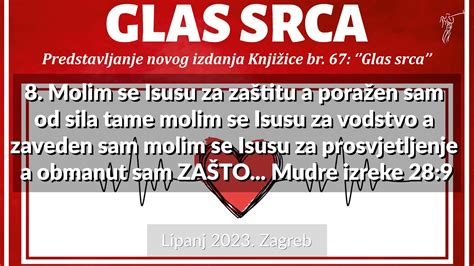 GLAS SRCA 8 Molim se Isusu za zaštitu a poražen sam od sila tame molim