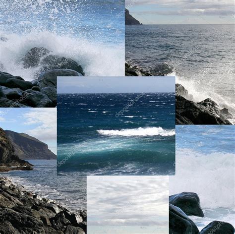 Collage de paisajes oceánicos fotografía de stock photography33