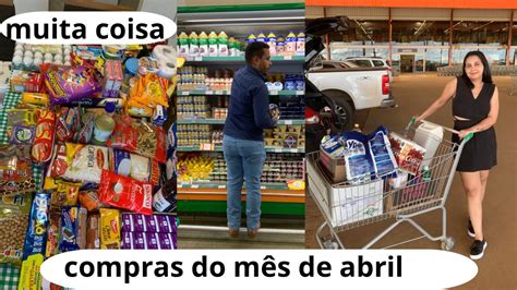 Nossas compras do mês de abril no atacadão de Vilhena Rondônia