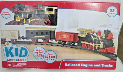 Kid Connection Railroad Engine And Tracks Battery Operated Train Set