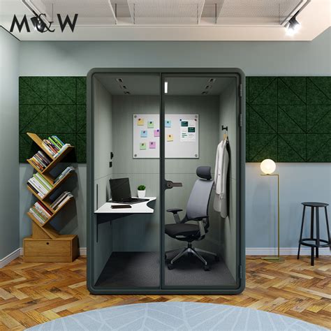 M W Contemporary Office Pod Acoustic Booth Quiet Meeting Room Telephone