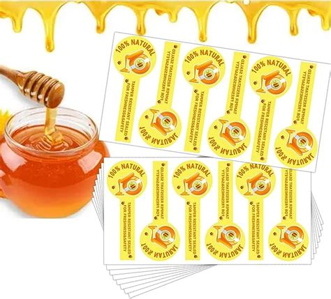 Amazon Tamper Evident Seals Labels For Honey Jars X Inch