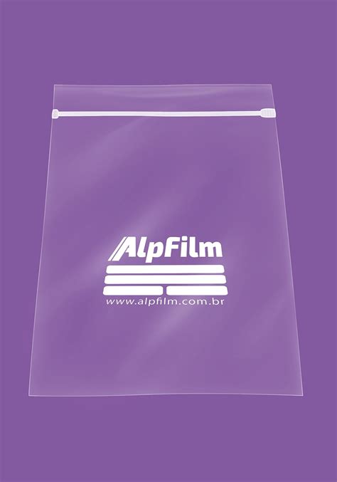 Alpfilm Saco plástico tipo ZIP LOCK fecho Hermético Filme PVC e