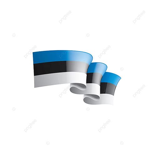 Estonia Flag Estonian Vector Ribbon Symbolic Patriotism Frame Png