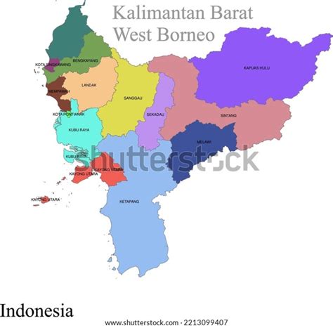 vector infographic map administrative boundaries  stock vector