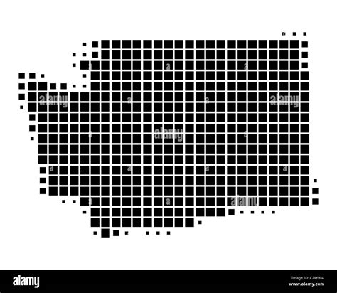 Map of Washington Stock Photo - Alamy