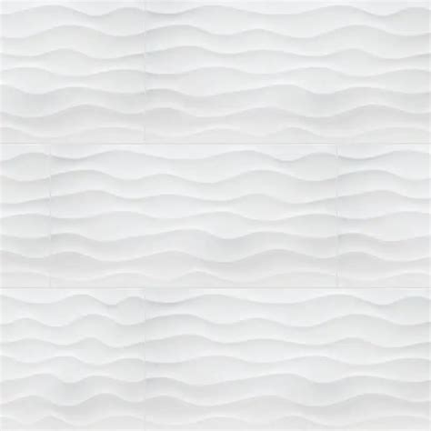 Dymo Wavy White 3D Wall Tile - Colonial Marble & Granite