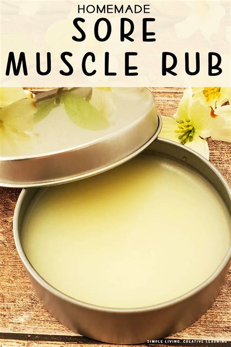 Relieve Tense Muscles With This Diy Sore Muscle Rub