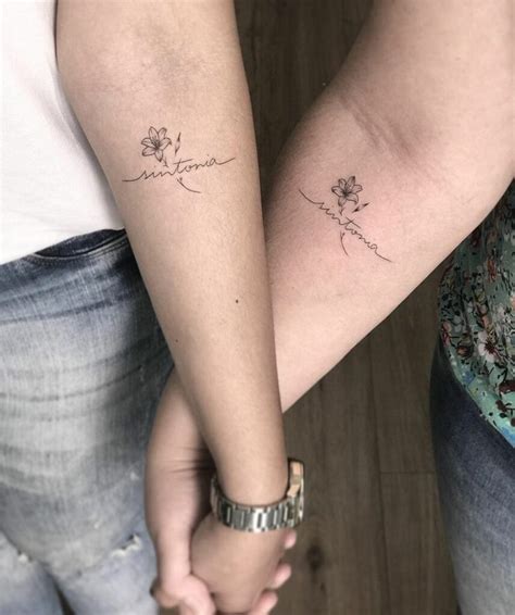 Tatuagem M E E Filha Ideias Para Ilustrar O Amor Tatuagem De Irm S