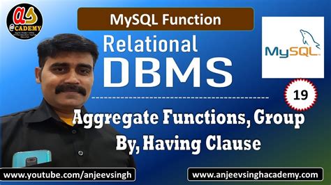 My SQL Tutorial Aggregate Functions Group By Having Clause YouTube