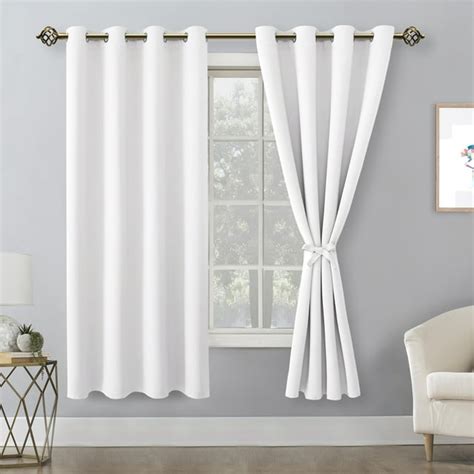 Dwcn Blackout Curtains For Bedroom With Tiebacks Room Darkening