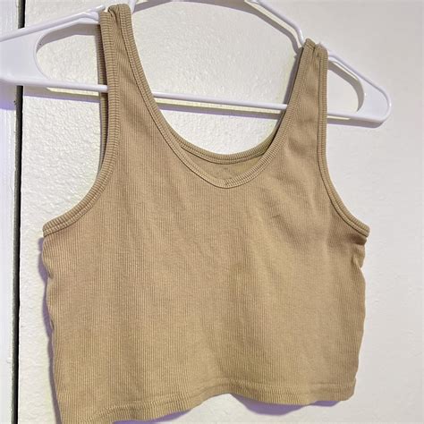 One Step Up Womens Tan Vest Depop