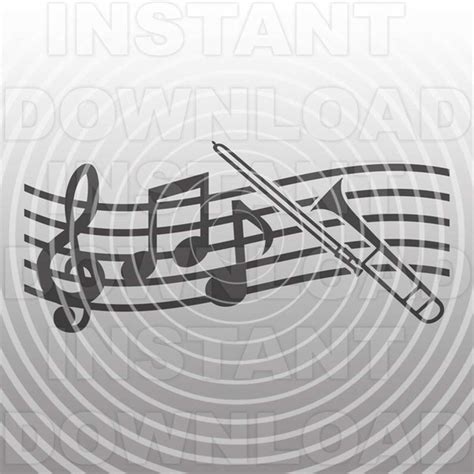 Trombone SVG File,Music Notes SVG,Marching Band SVG,Musical - Inspire ...