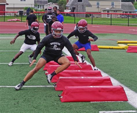 PHOTOS: Brockton High football practice begins under Jermaine Wiggins