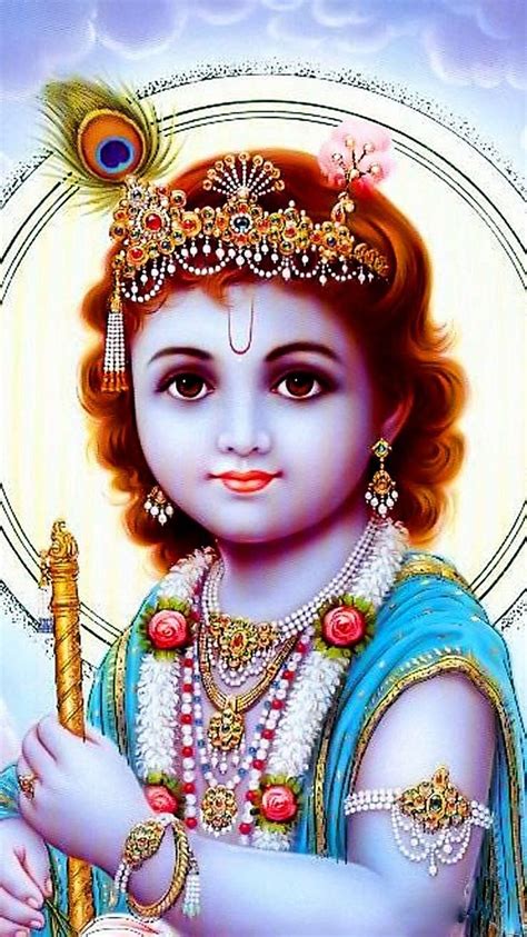 Shree Krishna De Nubes Se Or Dios Kanha Fondo De Pantalla De