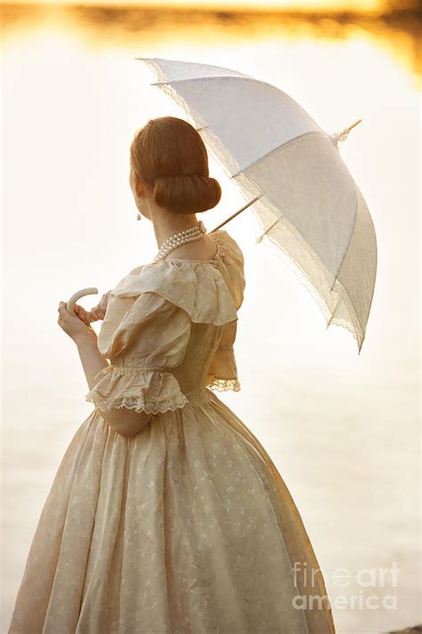 Victorian Woman With A Parasol Photograph By Lee Avison Fine Art America