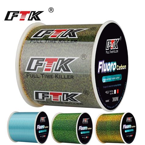 Ftk M Cores Fluoro Carbono Bi Nico Ponto Peixe Linha Lb