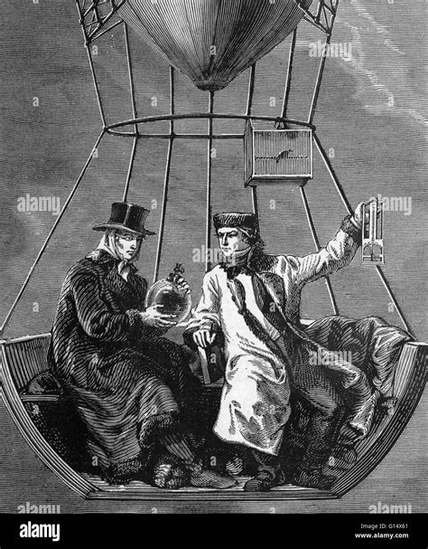 Gay Lussac In A Daring Balloon Ascent To Investigate Terrestrial Magnetism And The