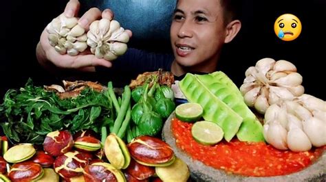 BAWANG PUTIH Jengkol Ikan Asin Sambal Terasi Pete Mukbang