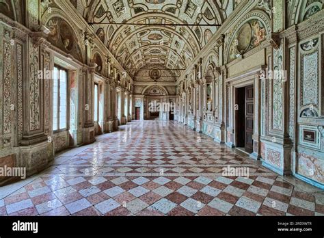 Ducal Palace In Mantua Italy The Gallery Of The Months Or Of The