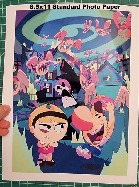 Grim Adventures Of Billy And Mandy Art Print Etsy