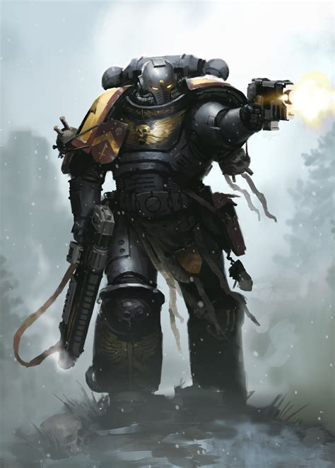 Artstation Primaris Misha Savier Warhammer Space Marine Art