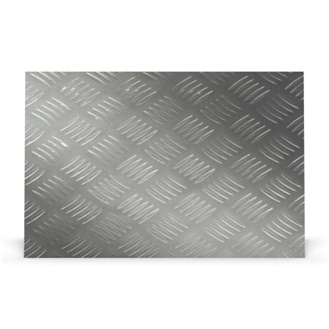 Plaque aluminium striée rectangle sur mesure Alu damier