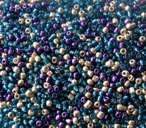 Glass Seed Bead Mix 60 4mm E Beads Metallic Turquoise Etsy Seed Beads Jewelry Making