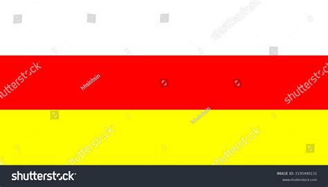 South Ossetia Flag Vector Hand Drawngeorgian Stock Vector Royalty Free