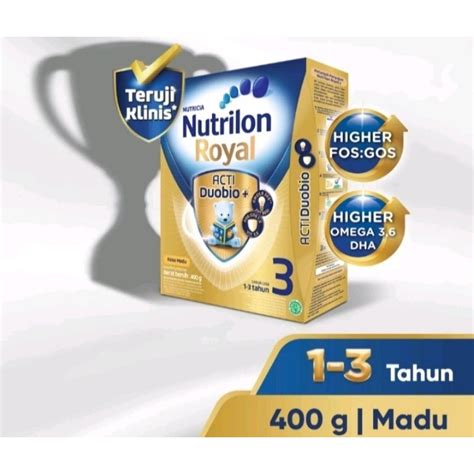 Jual Nutrilon Royal 3 Madu Vanilla 400gr Susu Pertumbuhan Shopee